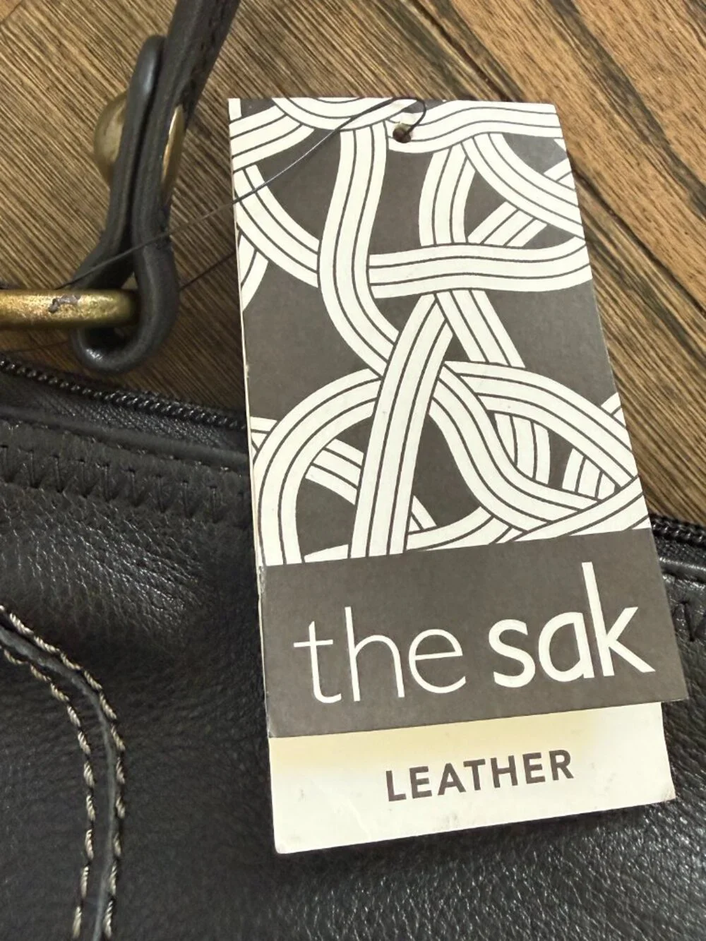 The Sak Leather Large Iris Hobo Bag Handbag Purse Shoulder Tote Black NWT $149